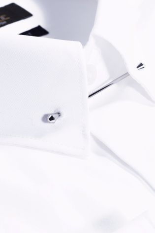 White Collar Pin Shirt